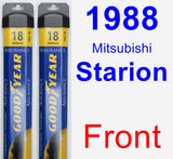 Front Wiper Blade Pack for 1988 Mitsubishi Starion - Assurance