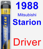 Driver Wiper Blade for 1988 Mitsubishi Starion - Assurance