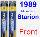 Front Wiper Blade Pack for 1989 Mitsubishi Starion - Assurance