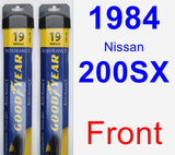 Front Wiper Blade Pack for 1984 Nissan 200SX - Assurance