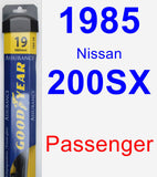 Passenger Wiper Blade for 1985 Nissan 200SX - Assurance