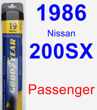 Passenger Wiper Blade for 1986 Nissan 200SX - Assurance