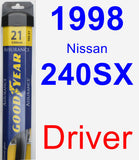 Driver Wiper Blade for 1998 Nissan 240SX - Assurance