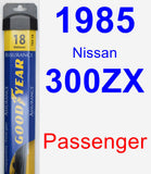 Passenger Wiper Blade for 1985 Nissan 300ZX - Assurance