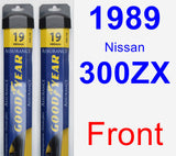 Front Wiper Blade Pack for 1989 Nissan 300ZX - Assurance