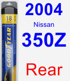 Rear Wiper Blade for 2004 Nissan 350Z - Assurance