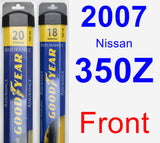 Front Wiper Blade Pack for 2007 Nissan 350Z - Assurance