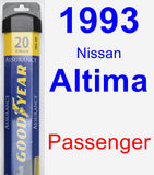 Passenger Wiper Blade for 1993 Nissan Altima - Assurance