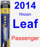 Passenger Wiper Blade for 2014 Nissan Leaf - Assurance