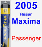 Passenger Wiper Blade for 2005 Nissan Maxima - Assurance