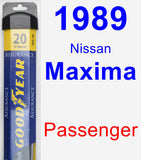 Passenger Wiper Blade for 1989 Nissan Maxima - Assurance