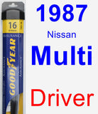 Driver Wiper Blade for 1987 Nissan Multi - Assurance