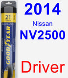 Driver Wiper Blade for 2014 Nissan NV2500 - Assurance