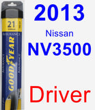 Driver Wiper Blade for 2013 Nissan NV3500 - Assurance