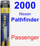 Passenger Wiper Blade for 2000 Nissan Pathfinder - Assurance