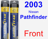 Front Wiper Blade Pack for 2003 Nissan Pathfinder - Assurance