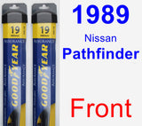 Front Wiper Blade Pack for 1989 Nissan Pathfinder - Assurance