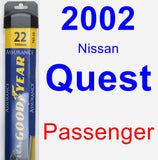 Passenger Wiper Blade for 2002 Nissan Quest - Assurance