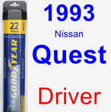 Driver Wiper Blade for 1993 Nissan Quest - Assurance