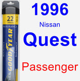 Passenger Wiper Blade for 1996 Nissan Quest - Assurance