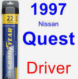 Driver Wiper Blade for 1997 Nissan Quest - Assurance