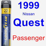 Passenger Wiper Blade for 1999 Nissan Quest - Assurance