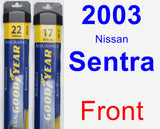 Front Wiper Blade Pack for 2003 Nissan Sentra - Assurance