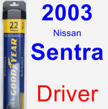 Driver Wiper Blade for 2003 Nissan Sentra - Assurance