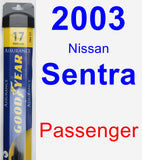 Passenger Wiper Blade for 2003 Nissan Sentra - Assurance