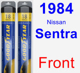 Front Wiper Blade Pack for 1984 Nissan Sentra - Assurance