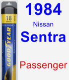 Passenger Wiper Blade for 1984 Nissan Sentra - Assurance