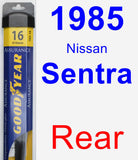 Rear Wiper Blade for 1985 Nissan Sentra - Assurance