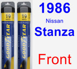 Front Wiper Blade Pack for 1986 Nissan Stanza - Assurance