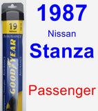 Passenger Wiper Blade for 1987 Nissan Stanza - Assurance