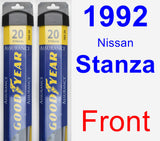 Front Wiper Blade Pack for 1992 Nissan Stanza - Assurance