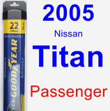 Passenger Wiper Blade for 2005 Nissan Titan - Assurance