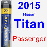 Passenger Wiper Blade for 2015 Nissan Titan - Assurance