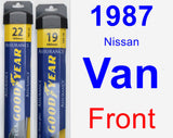 Front Wiper Blade Pack for 1987 Nissan Van - Assurance