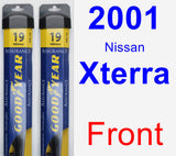 Front Wiper Blade Pack for 2001 Nissan Xterra - Assurance