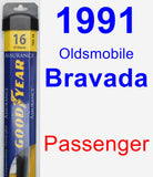 Passenger Wiper Blade for 1991 Oldsmobile Bravada - Assurance