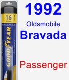 Passenger Wiper Blade for 1992 Oldsmobile Bravada - Assurance