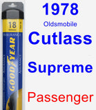 Passenger Wiper Blade for 1978 Oldsmobile Cutlass Supreme - Assurance