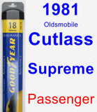 Passenger Wiper Blade for 1981 Oldsmobile Cutlass Supreme - Assurance