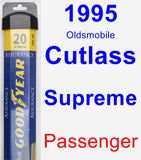 Passenger Wiper Blade for 1995 Oldsmobile Cutlass Supreme - Assurance