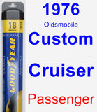 Passenger Wiper Blade for 1976 Oldsmobile Custom Cruiser - Assurance