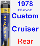 Rear Wiper Blade for 1978 Oldsmobile Custom Cruiser - Assurance