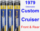 Front & Rear Wiper Blade Pack for 1979 Oldsmobile Custom Cruiser - Assurance