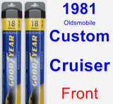 Front Wiper Blade Pack for 1981 Oldsmobile Custom Cruiser - Assurance