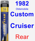 Rear Wiper Blade for 1982 Oldsmobile Custom Cruiser - Assurance