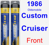 Front Wiper Blade Pack for 1986 Oldsmobile Custom Cruiser - Assurance